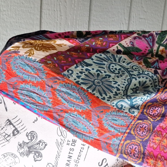 Natural Life Sierra Patchwork Print Duster Size L/XL Boho Multicolor Casual - Picture 5 of 11